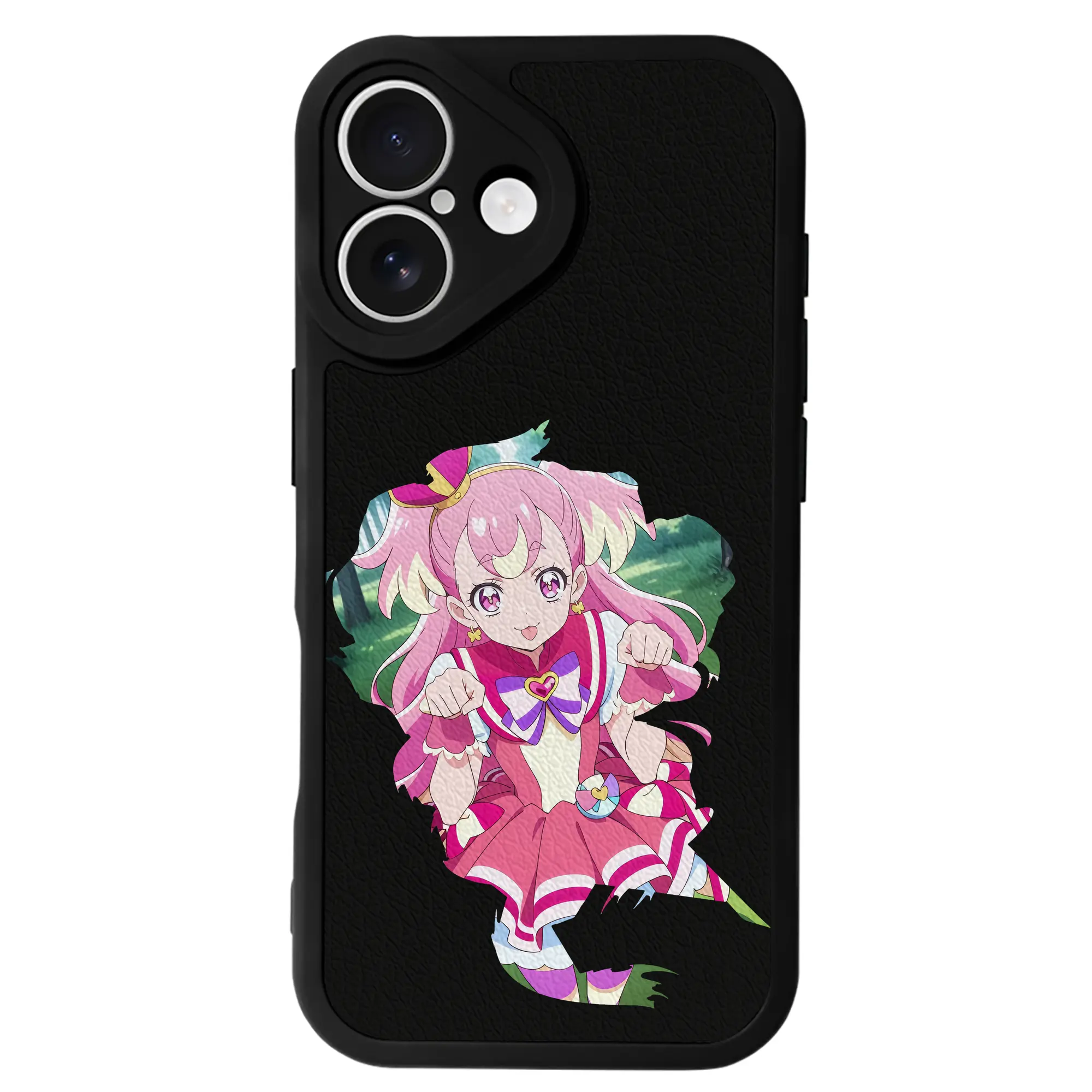 わんだふるぷりきゅあ グッズ 犬飼こむぎ - IPhone 16シリーズ対応 ・ シリコンスマホケース ・ レザー調 ・ 高精度フィット ・ 耐衝撃 ・ ワイヤレス充電対応 ・ 精密カット